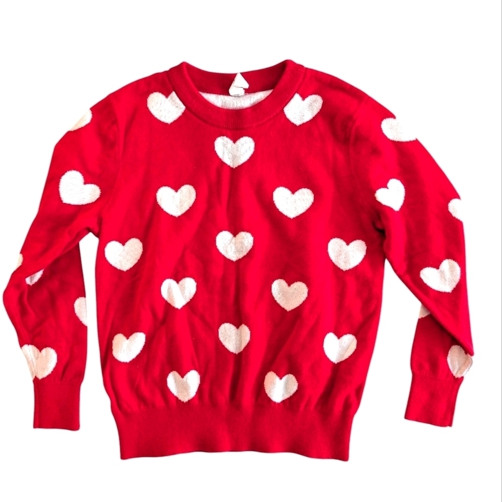 Kid Nation Girls Sweaters Cotton Cute Sweater Crew Neck Pullover Size 5-6